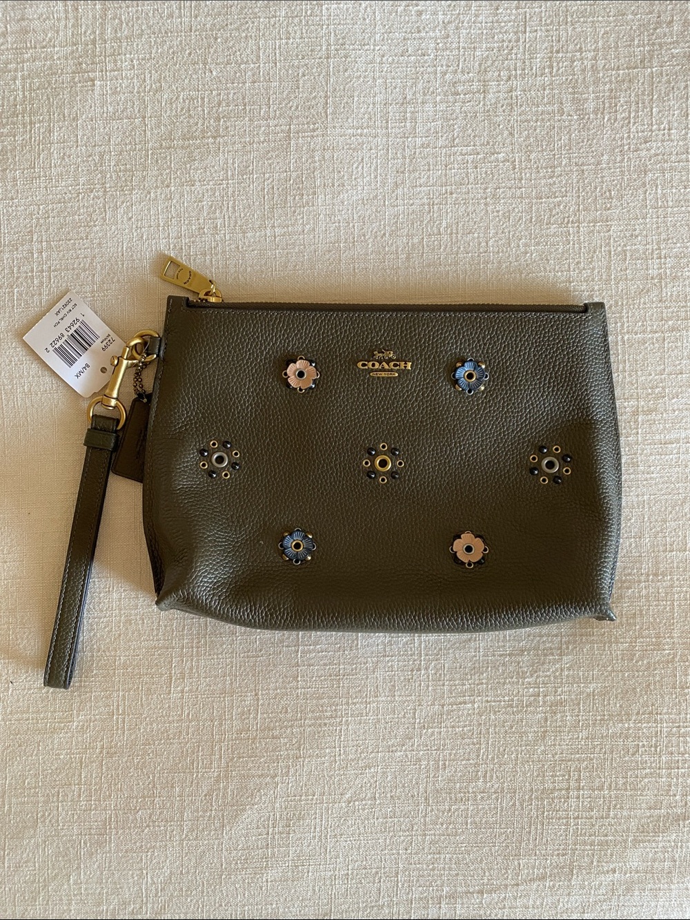 Coach Leather Wristlet